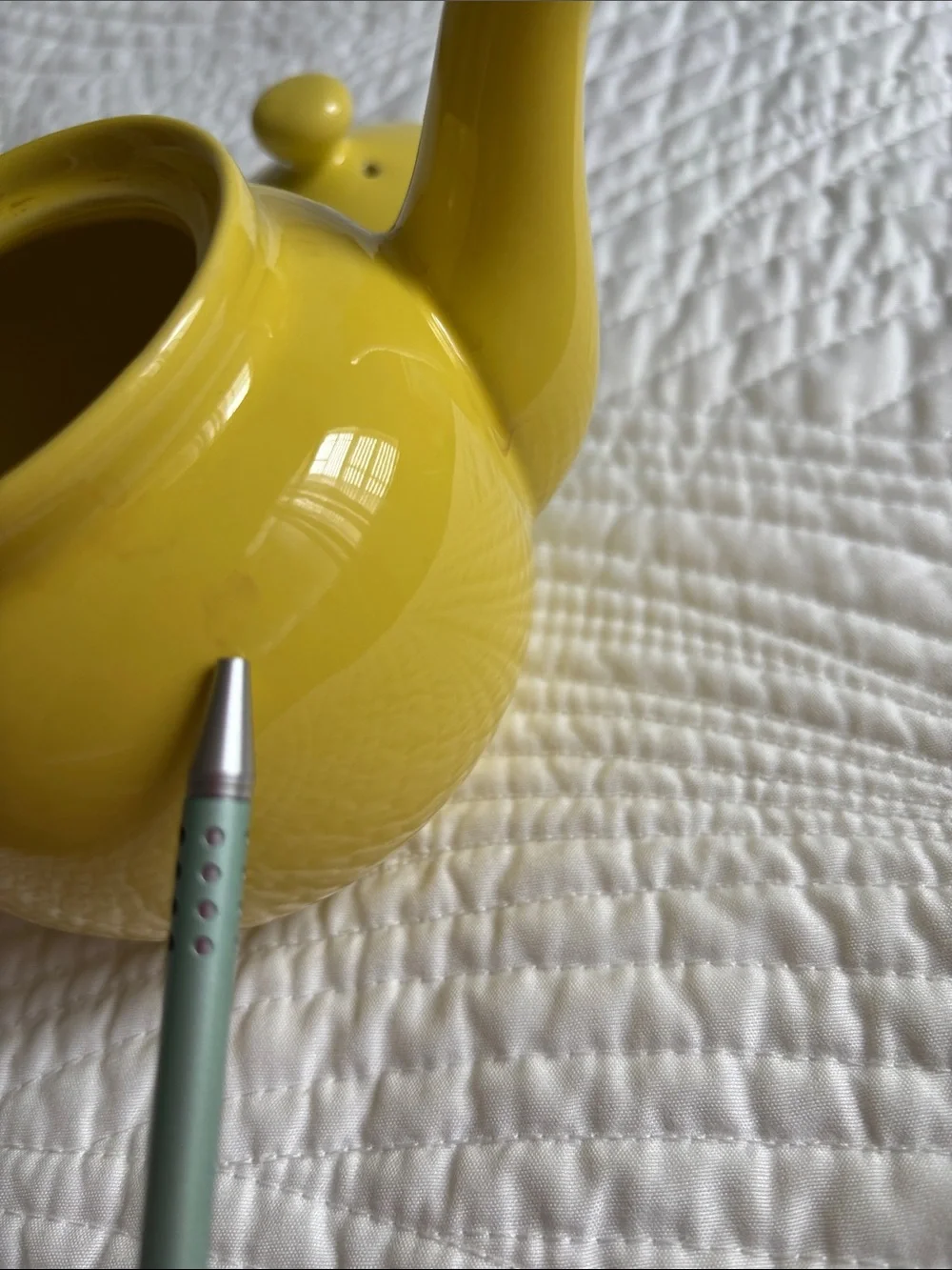 Bright Yellow Teapot Old Amsterdam Porcelain Works